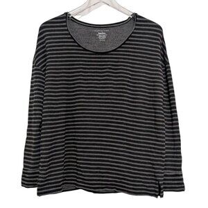 Majestic Paris Neiman Marcus Soft Touch Womens Size 1/ XS Stripe Black Oversized